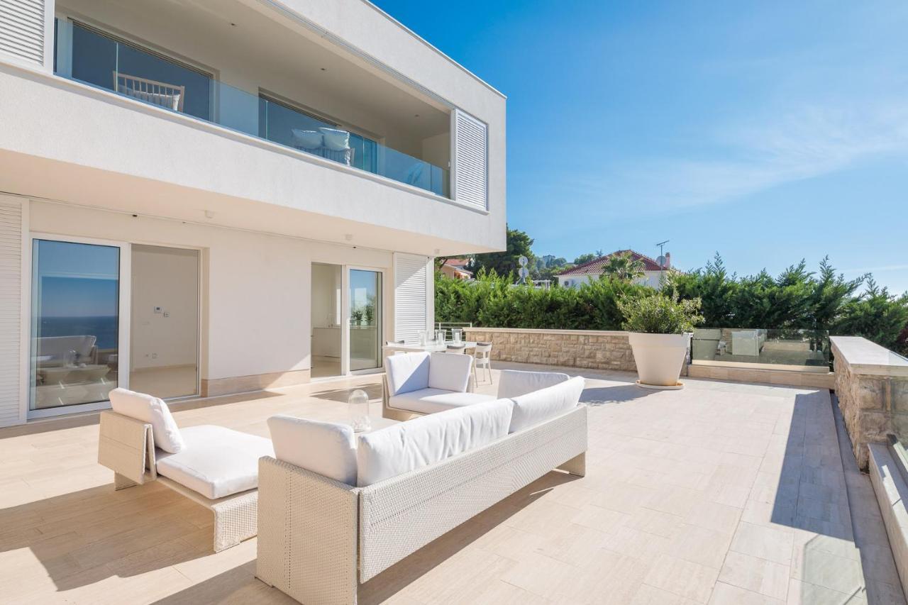 Luxury Seafront Villa Primosten Glamour With Private Pool, Sauna And Gym At The Beach In Primošten Exterior foto